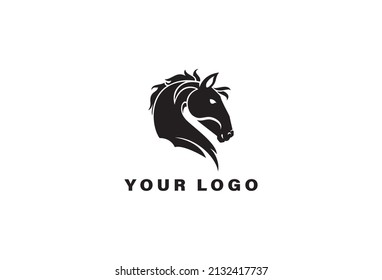 Logo-Design-Vorlage für Pferdekopf
