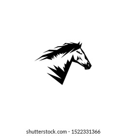Horse Head Logo Design Vector