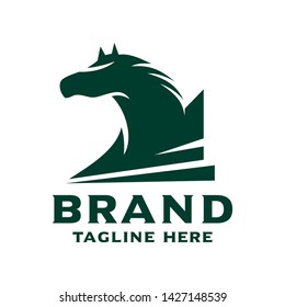 horse head logo design your company