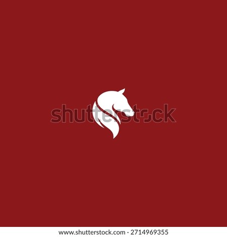 Horse head logo Icon flat vector design.