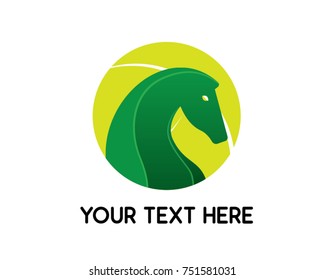 horse head logo illustration design