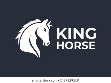 Horse head logo, king or royal logo