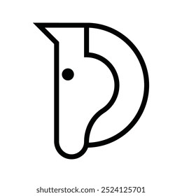 Horse Head Logo, Simple Horse Head