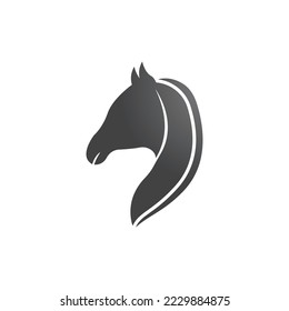 Logo-Vorlage für den Pferdekopf Vektorsymbol - Design