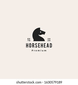 horse head logo vector icon illustration	hipster retro vintage