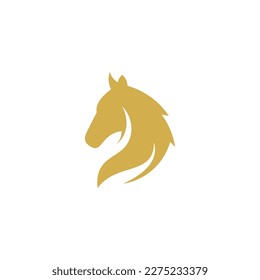 Horse head logo, vector and illustration