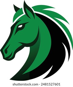 horse head logo white background