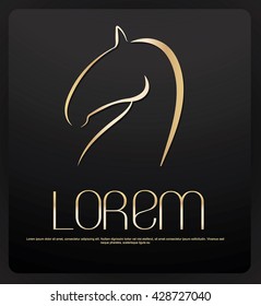 Horse head Logo,vector design