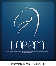 Horse head Logo,vector design