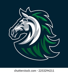 Horse Head Mascot Sport Logo