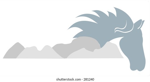 Horse Head and mountain