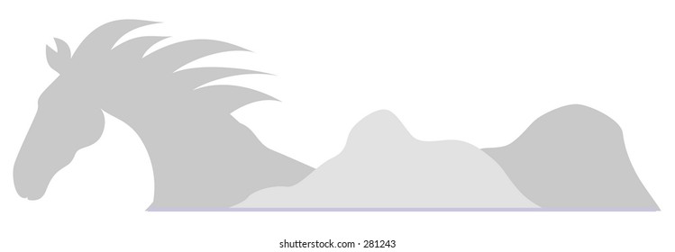 Horse Head and mountain