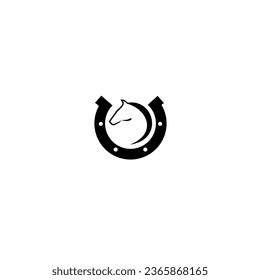 horse head out of horse shoes, can be use on all media, because made with high resolution