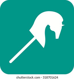 Horse, head, sculpture icon vector image.Can also be used for toy and games. Suitable for mobile apps, web apps and print media.