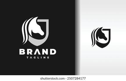 the horse head shield logo
