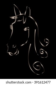 Horse Head Silhouette