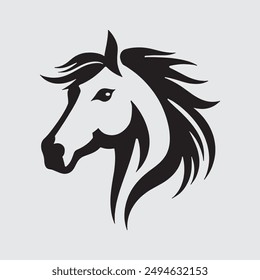 HORSE HEAD silhouette Vector design 503.eps