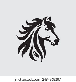 HORSE HEAD silhouette Vector design 509.eps