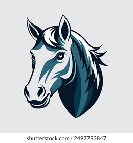 HORSE HEAD silhouette Vector design 521.eps