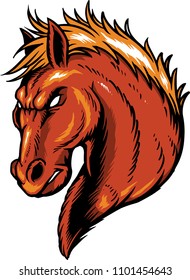 angry: 48+ Angry Horse Head Logo Background