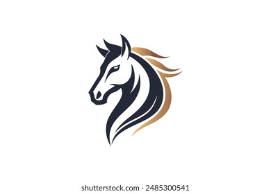 horse head vector art work illustration 