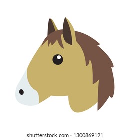 Horse head vector emoji