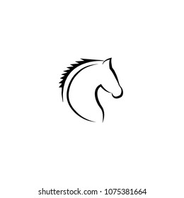 horse head vector icon