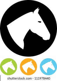 Horse head - Vector icon isolated