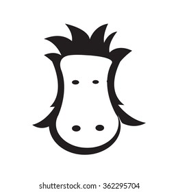 Horse head - Vector icon isolated