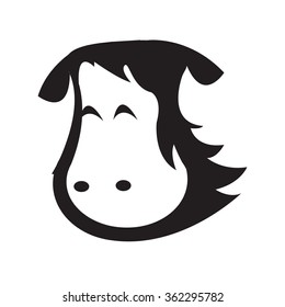 Horse head - Vector icon isolated