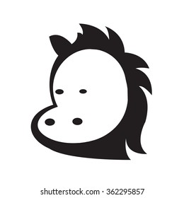 Horse head - Vector icon isolated