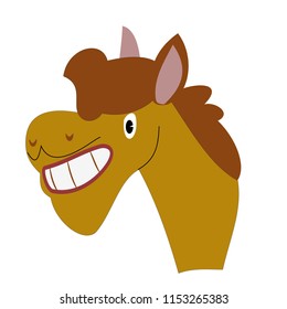 Horse Head Vector Illustration