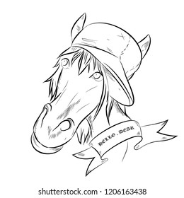 Horse Head vector illustration