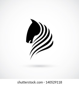 Horse head - vector illustration