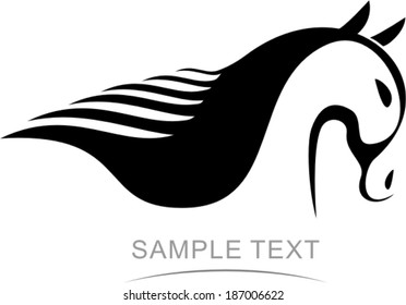 Horse head - vector illustration 