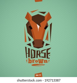 Horse head vector illustration