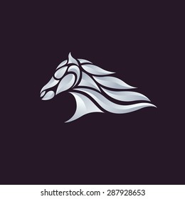 Horse head - vector illustration