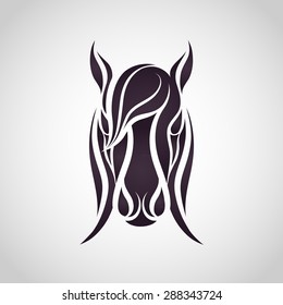 Horse head - vector illustration