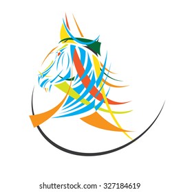 Horse head - vector illustration