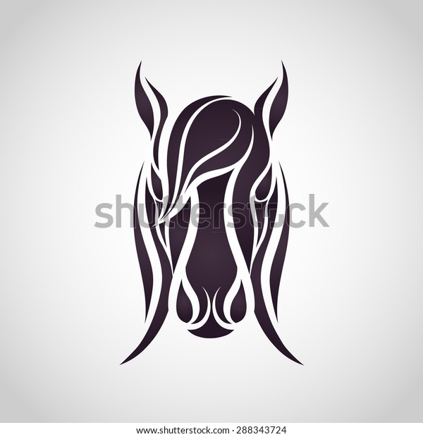 Horse Head Vector Illustration Stock Vector (Royalty Free) 288343724