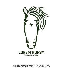 Horse head vector illustration logo design, perfect for company business and brand product loogo design