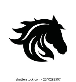 Horse Head Vector Logo Design Template