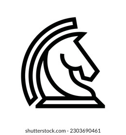 Horse Head Vector Logo Design Template