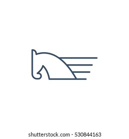 Horse Head Vector Logo Design Template Element