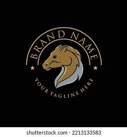 Horse Head Vector Logo Is Suitable For Horse Grooming Logo Or Horse Breeding Logo