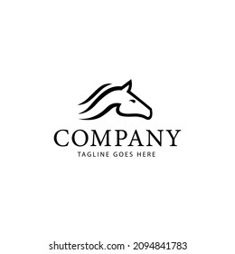 Horse Head Vector Logo Template Stock Vector (royalty Free) 2094841783 