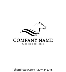 Horse Head Vector Logo Template