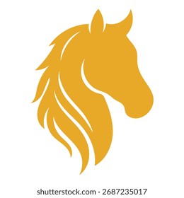 Cabeza de caballo Vector estilo fondo blanco