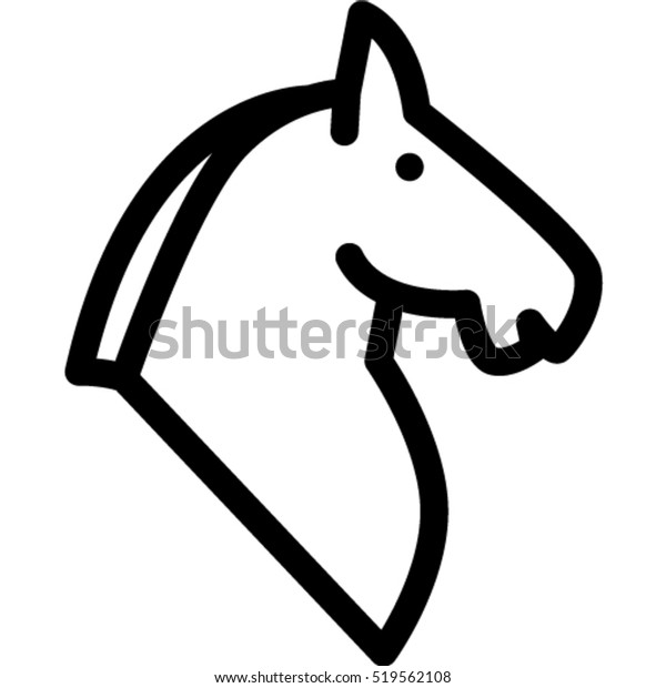 馬のアイコン のベクター画像素材 ロイヤリティフリー