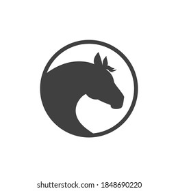 Horse icon design template vector isolated illustration